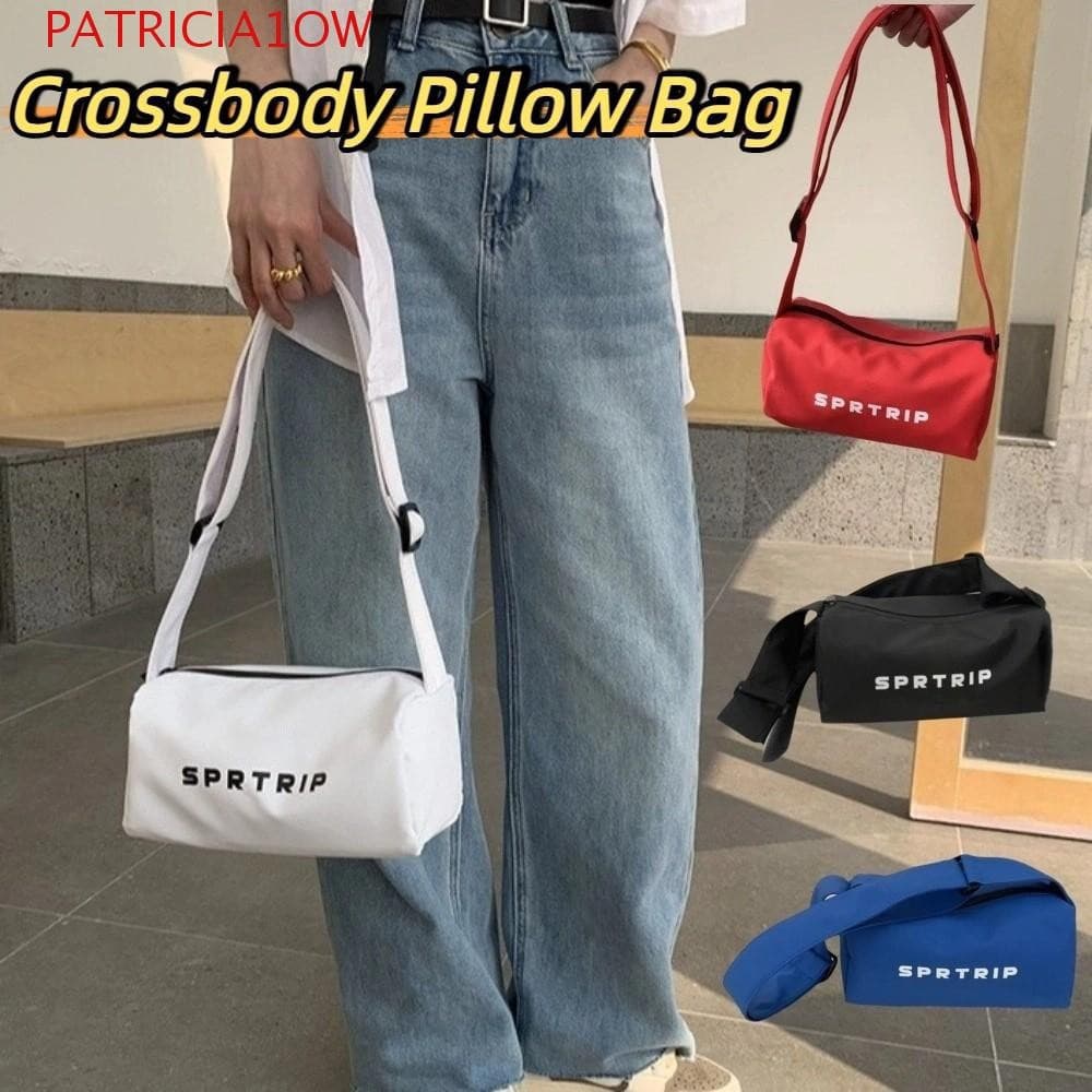 PATRICIA1OW Bolsa Mensageiro Esportiva , Alça Ajustável Casual Quadrada De Tecido Oxford , De Ombro De Armazenamento