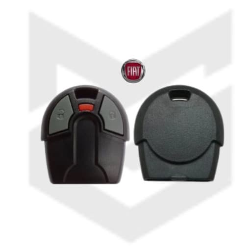 Capa Controle Alarme Fiat Uno Palio Strada Siena + Logo Vermelha