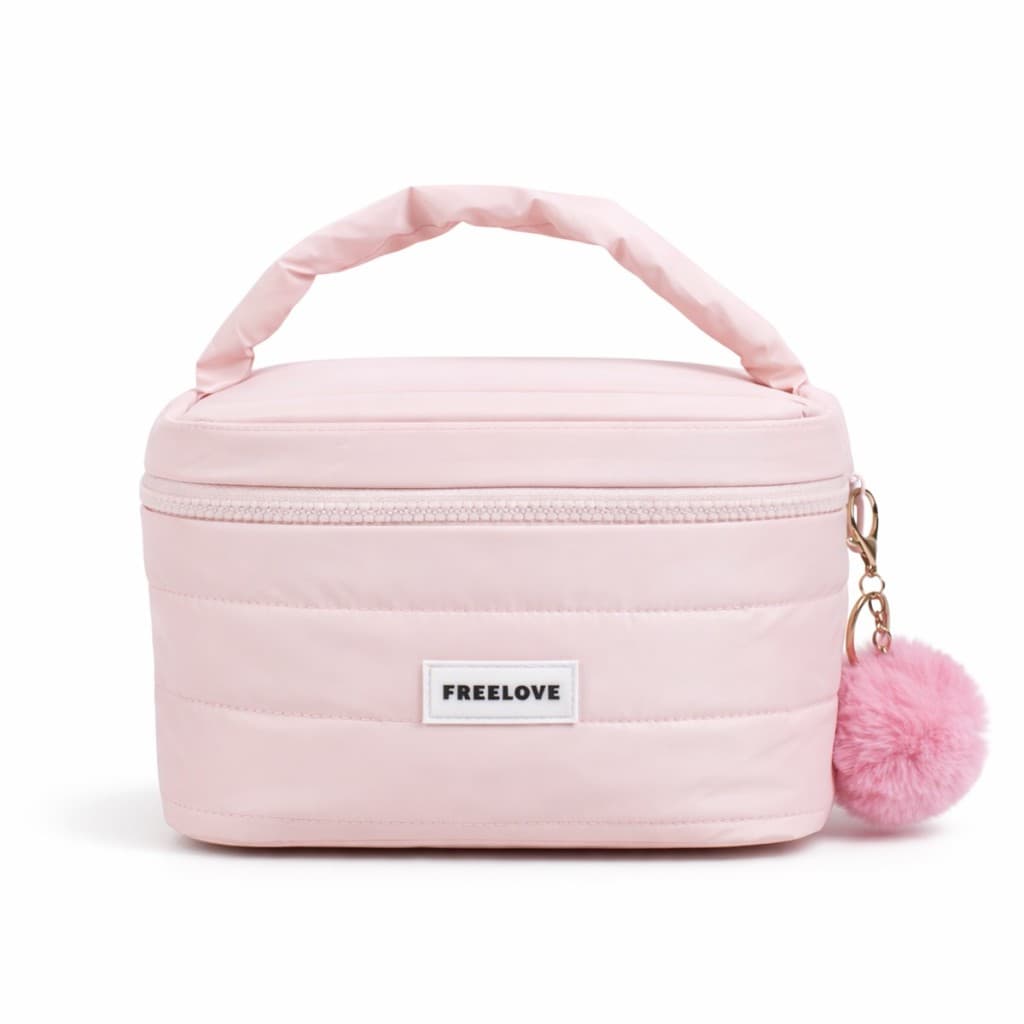 Bolsa Necessaire Organizadora Porta Cosméticos Viagem Compacta Elegante Blogueira Colorida Feminina Luxo
