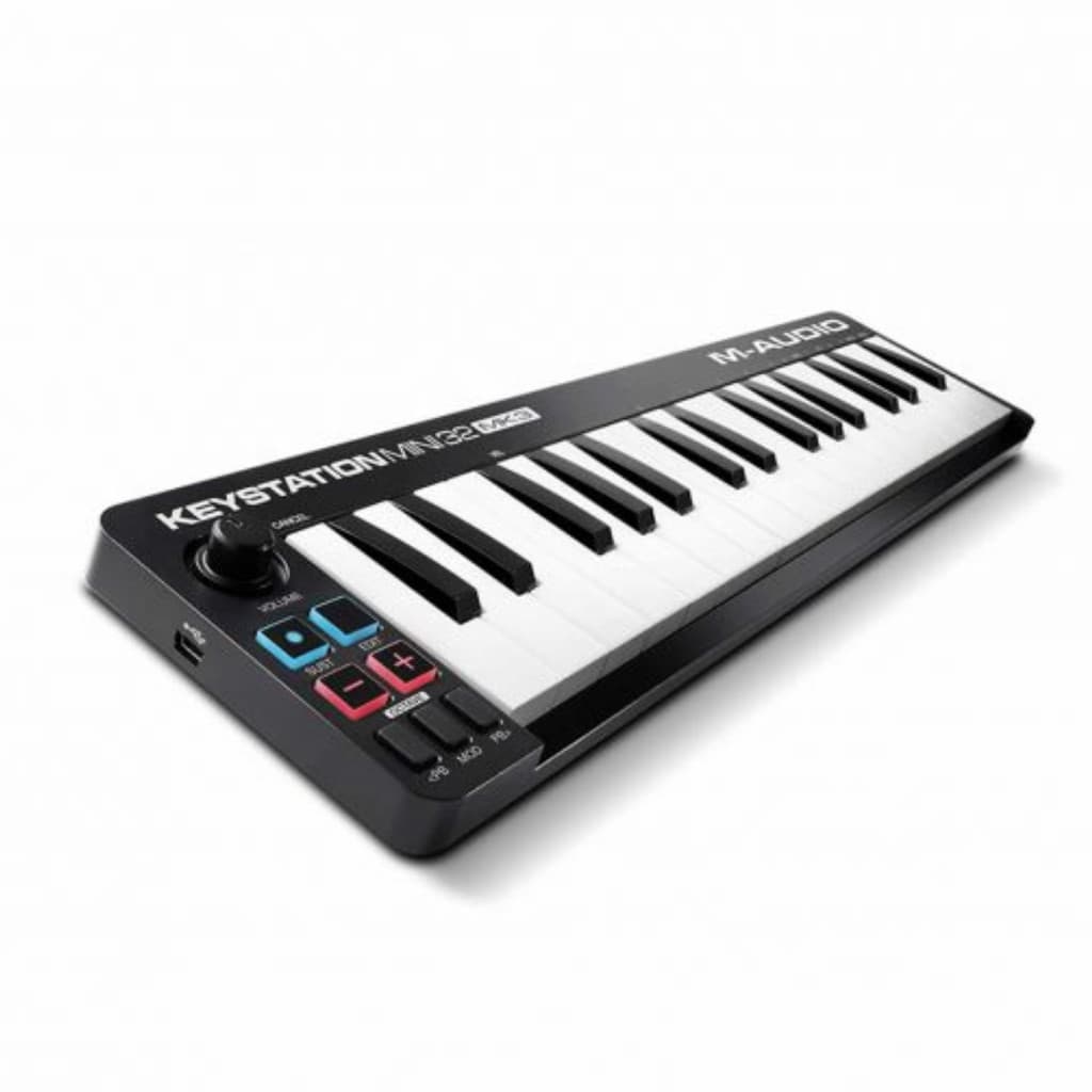 Teclado Controlador MIDI 32 Teclas M-Audio Keystation Mini MK3 – Ideal para Home Studio
