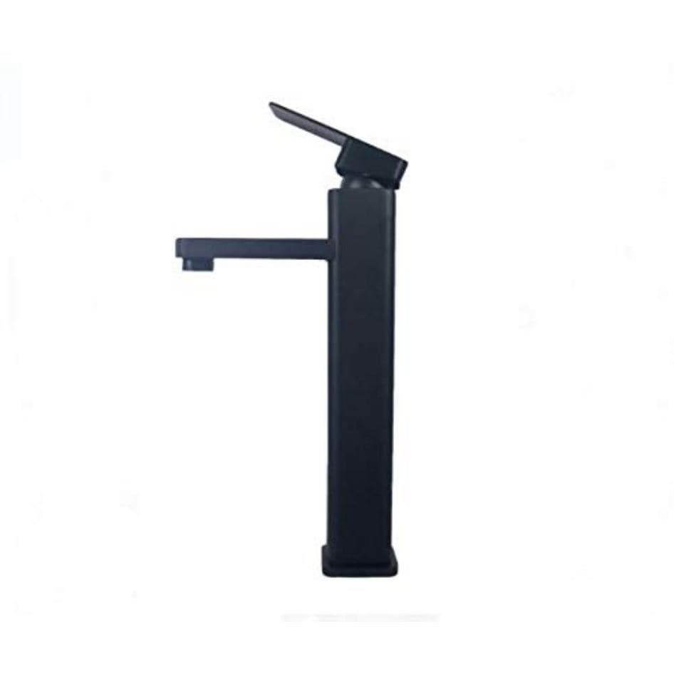 Torneira Preta Fosca para Banheiro Bica Alta Monocomando Lavabo Luxo Moderna