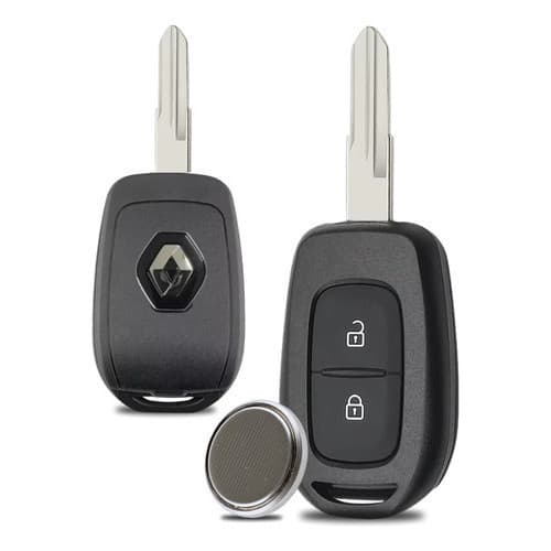 Chave Carcaça Renault Duster Oroch Sandero Logan 2017-2025 + Bateria CR2032