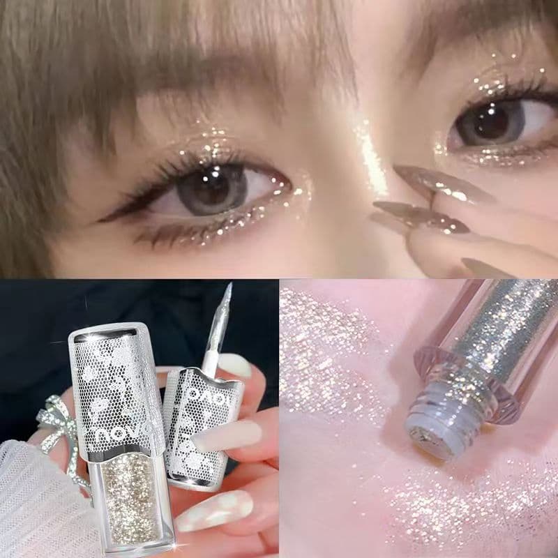 NOVO One Drop Tears Sombra Líquida Feminina Super Brilhante Cristal Perolado Iluminador Bicho da Seda Monocromático Dest
