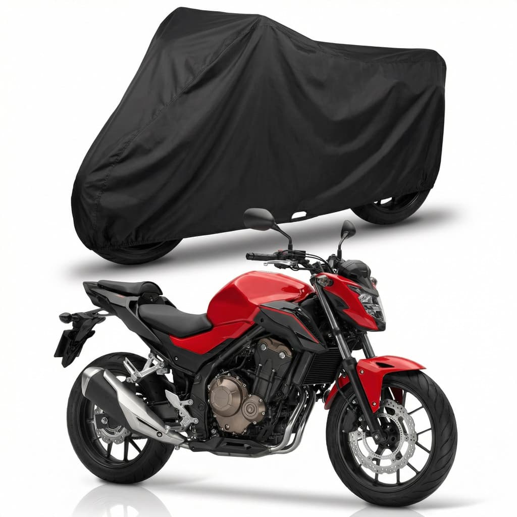 Capa Cobrir Moto Couro Impermeável Anti Risco Poeira Para Honda Cb 500f