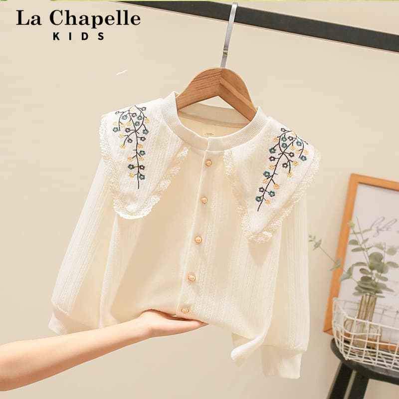 Lasherbell roupas infantis camisas para meninas roupas de primavera Campus topos moda infantil primavera outono roupas e