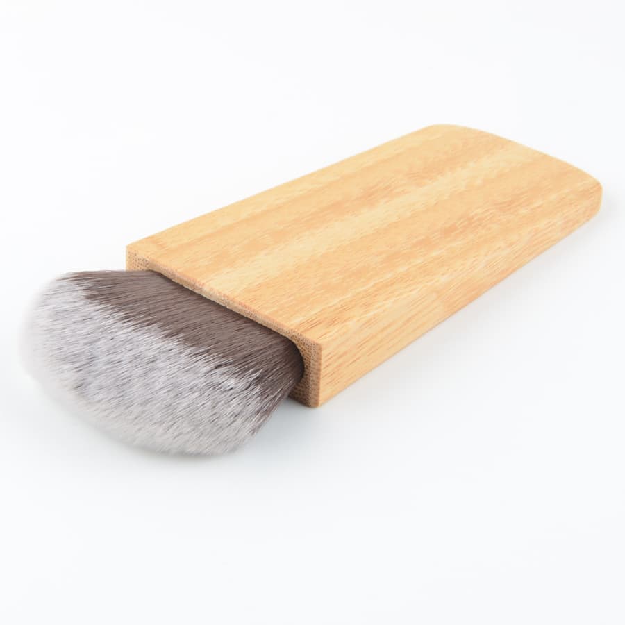 Tarte plana alça de bambu pó solto escova Blush contorno pó multifuncional pincel de maquiagem placa escova Super macio