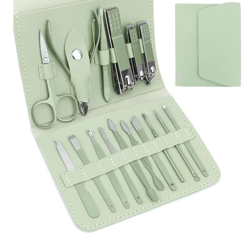 Kit Cortador De Unhas normal completo,Conjunto de Manicure e Pedicure  com Alicate de Unha masculino