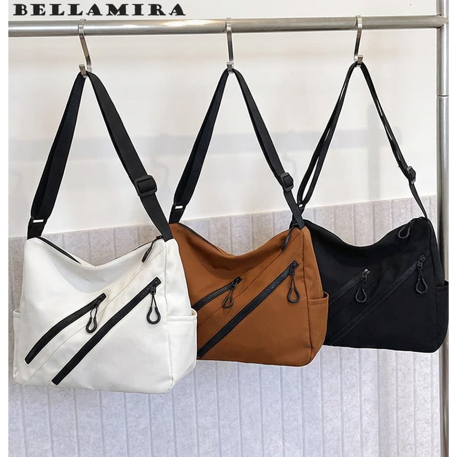 Bolsa Tiracolo Unissex Nylon À Prova D'Água Grande Capacidade Para Sacolas Transversal Bolsa De Estudante