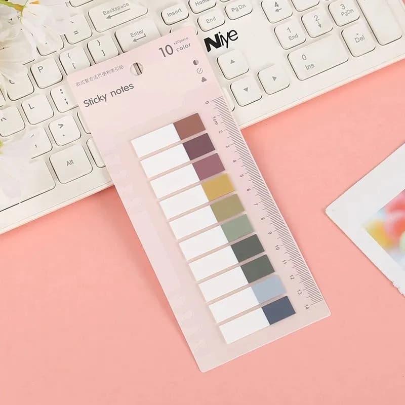 Bloco Adesivo Marca Página Post It Kit 600 Notas Adesivas