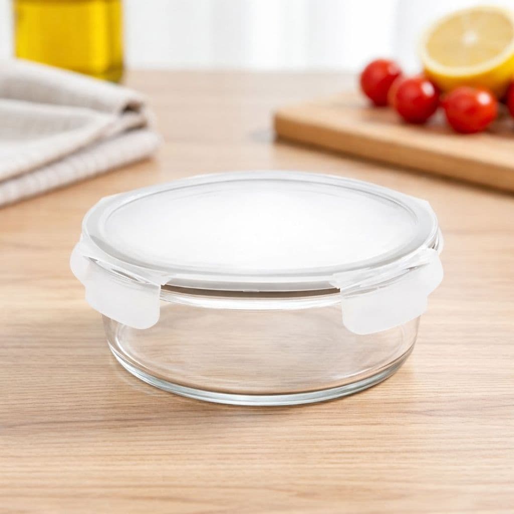 Pote Refratário Vidro Redondo 660ml