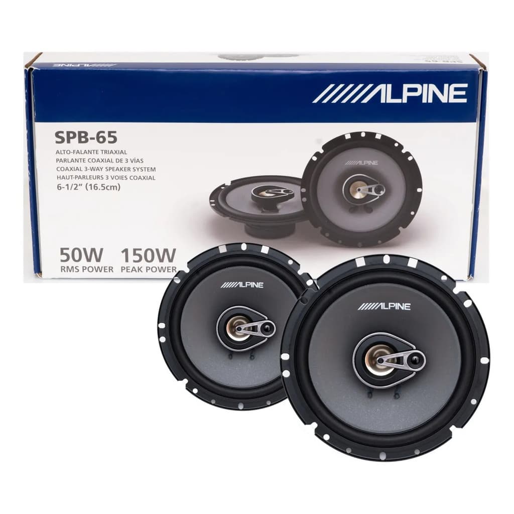 Alto Falante Alpine Spb-65 6'' Triaxial 100w Rms Coaxial 3 vias