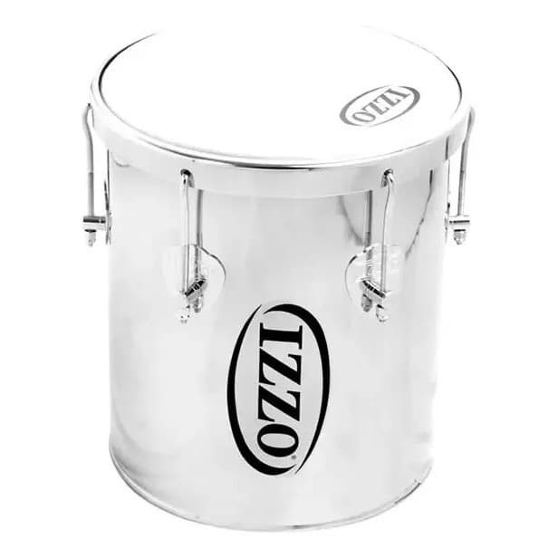 Repique De Mão Izzo 10 Pol X 30cm Aço Inox Pele Leitosa