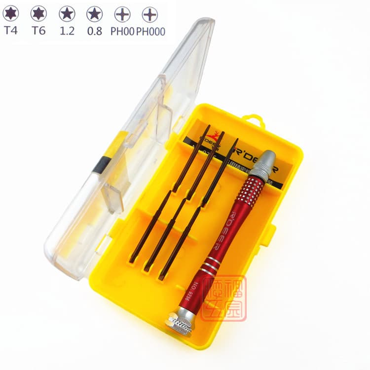 Conjunto de chave de fenda de precisão multifuncional Feilu Chave de fenda Torx Phillips de cinco estrelas