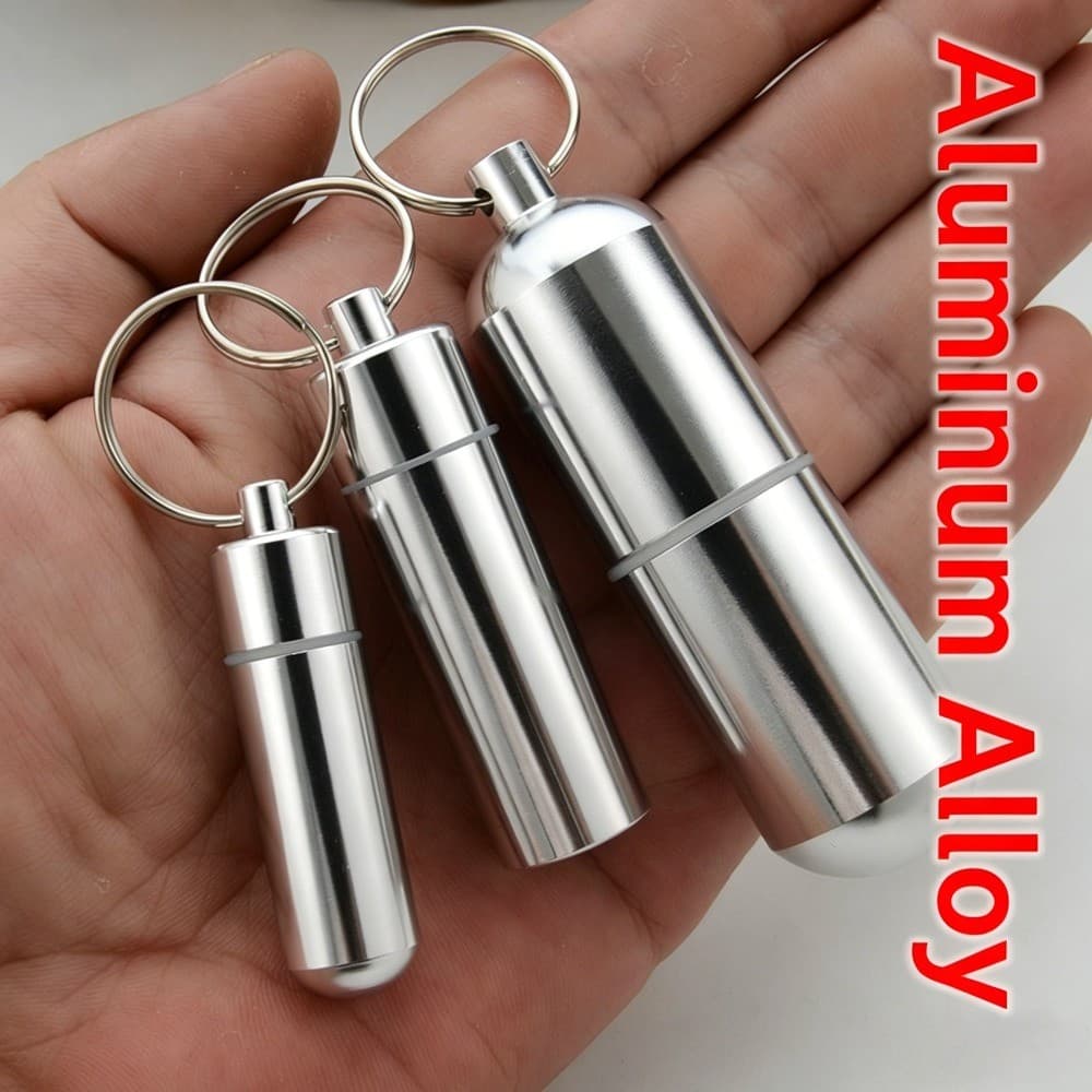 Tubo De Cotonete De Liga De Alumínio À Prova D'água Selado Caixa De Armazenamento De Metal Criativo Portátil Palito Caso