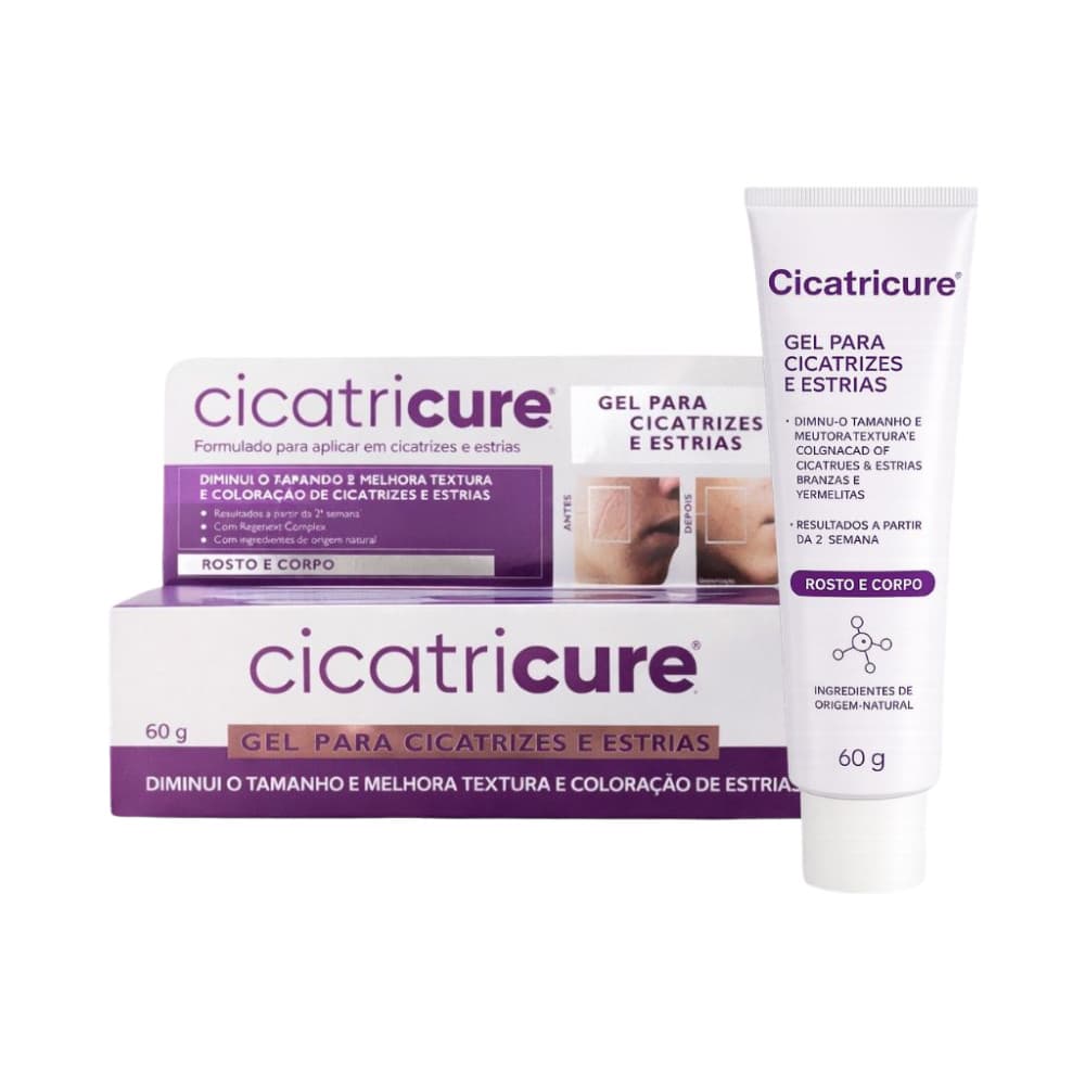 Cicatricure Gel Para Marcas na Pele Estrias e Cicatrizes 60g
