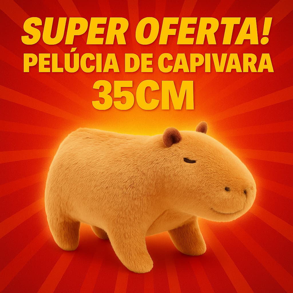 Premium 35CM Brinquedo Pelúcia Capivara Tartaruga Fofinha Kawaii Presente Fofinho boneco aniversário
