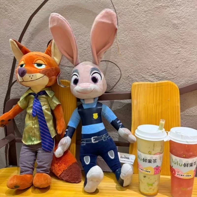 40cm Zootopia Judy Hopps Nick Wilde Brinquedo de Pelúcia Presente para Crianças Decoração de Casa Almofada Brinquedo LKW