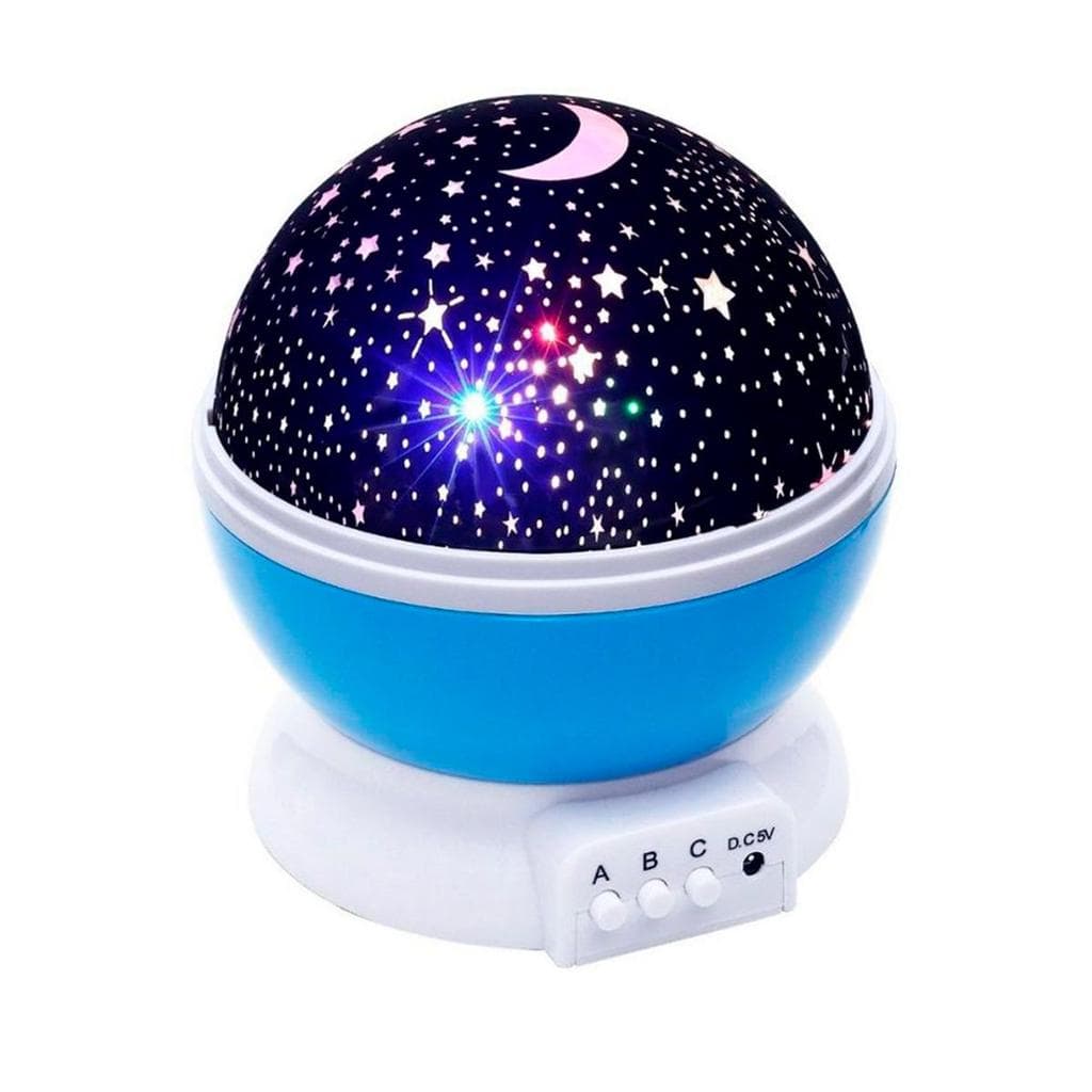 Luminária Projetor de Estrelas 360º Galaxy Star Master - Céu Estrelado (Azul)