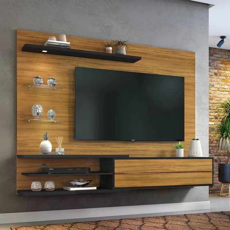 Painel para Tv até 60 Polegadas Off White e Freijó NT1115 Notável Móveis