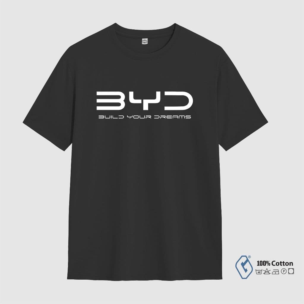 Camisetas distro byd/Roupas De Carro Camiseta BYD/ para apaixonados com carros/ Uber/ Eletrico