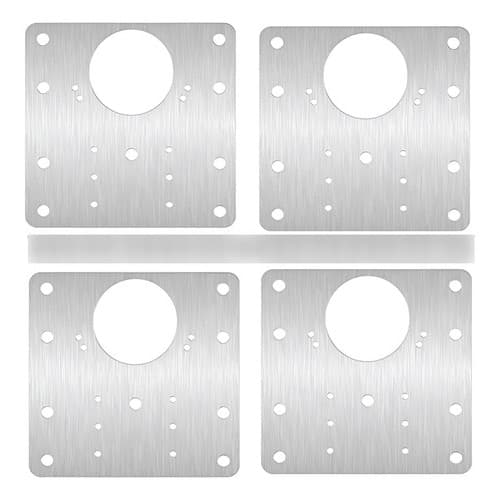 Kit 10 Placa De Reparo Para Consertar Dobradiça Armário Mdf