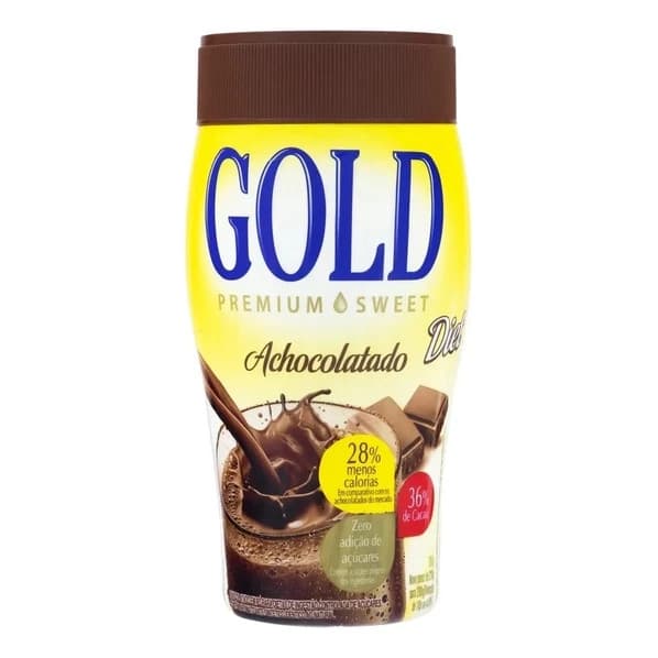Cacau em pó Gold Premium Sweet sem glúten pote 200 g