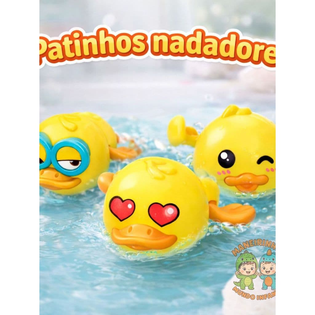 Brinquedos De Banho Para Bebês De Pato Pantinho DE BANHO AMARELO NADADOR- Piscina BANHEIRA