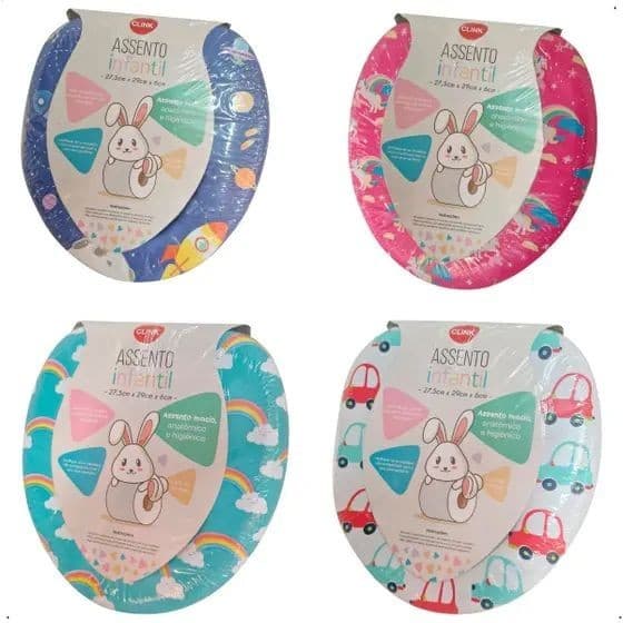 ASSENTO INFANTIL ESTAMPADO 27,5CM X 29 CM CLINK