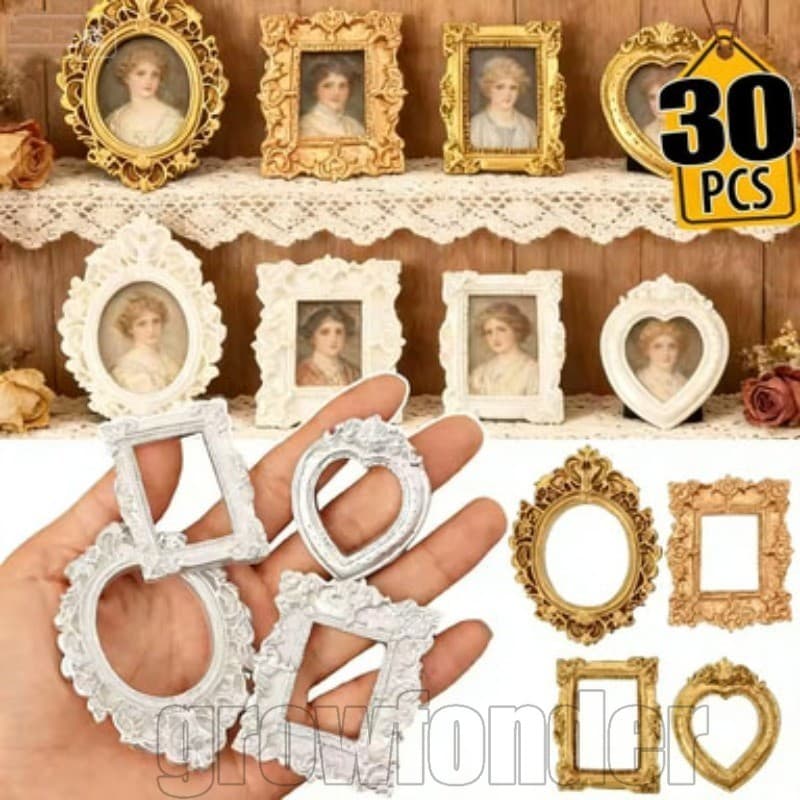 10/20/30 Escultura Em Relevo Mini Porta-Retratos Barroco-Adereços Fotográficos Modificação Da Capa De Telefone-Enfeites