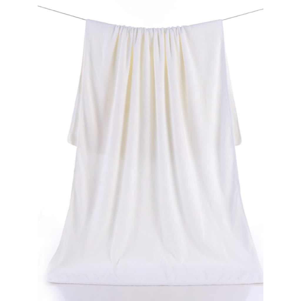 Toalha de banho branca para salão de beleza, Super absorvente, 70*140, microfibra, secagem rápida, hotel, hotel, toalha