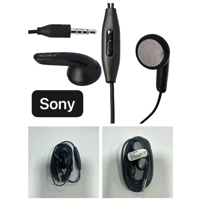 fone de ouvido sony original com microfone preto
