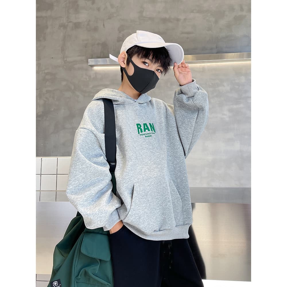 Panda Yuanyuan Roupas Infantis Meninos Moletom Com Capuz Primavera Outono Estilo 2025 Novo Estilo Moderno Médio Grande C