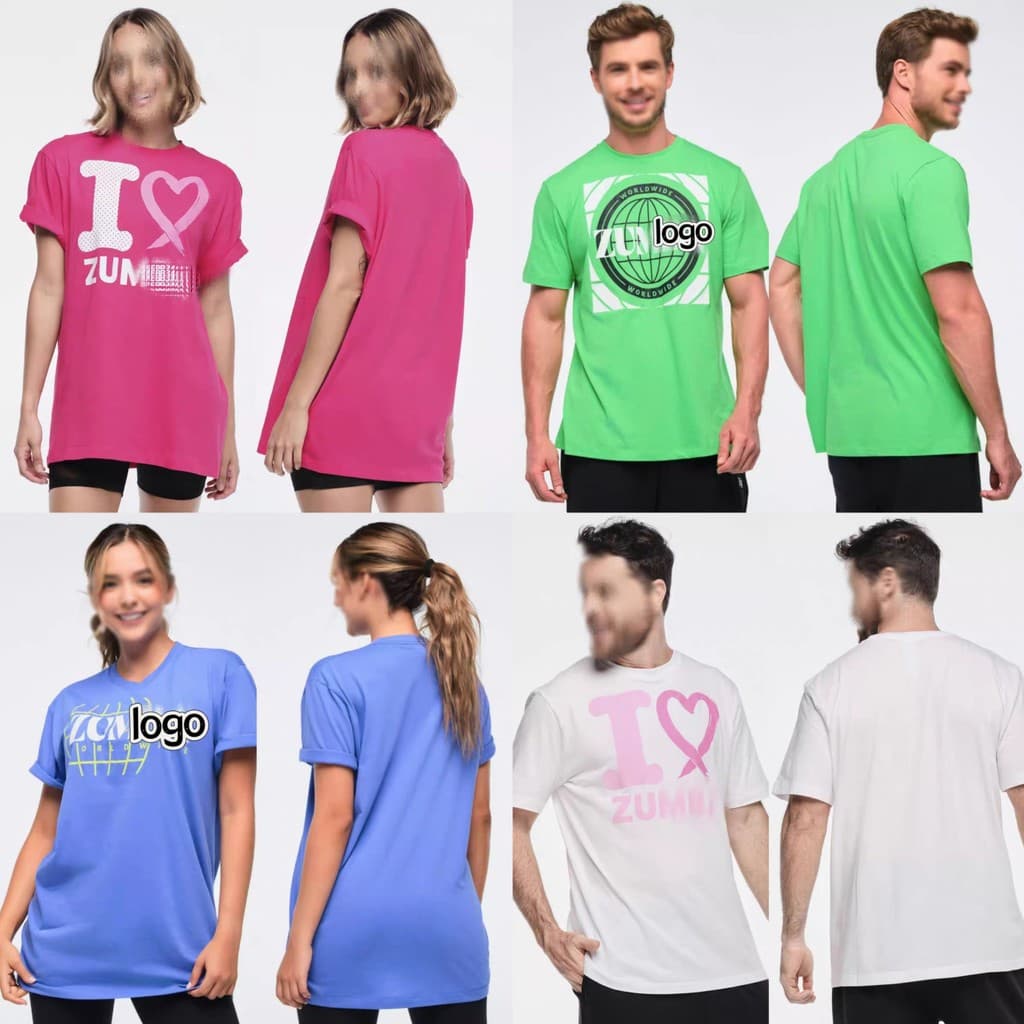 2024 genuíno ZW dança esportes topo de manga curta camiseta puro algodão tamanho único estilo algodão solto estilo básic
