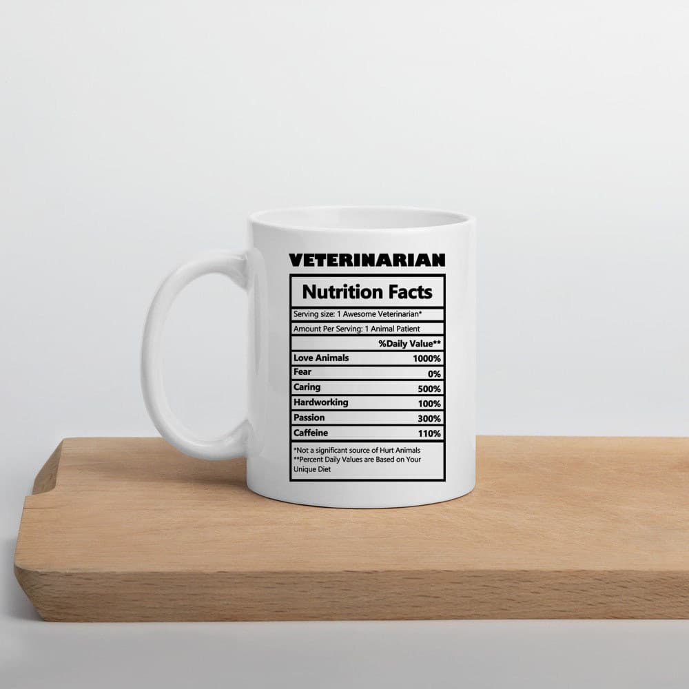 Veterinário veterinário Animal médico copo presente criativo nutrição etiqueta caneca de café presente