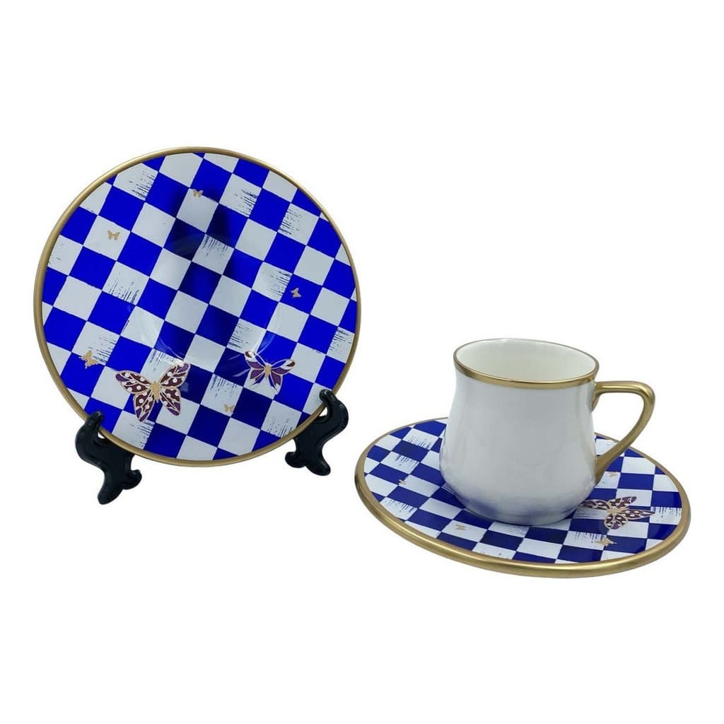 Xícaras de Café e Chá Luxo Échecs – Marca La Francesa