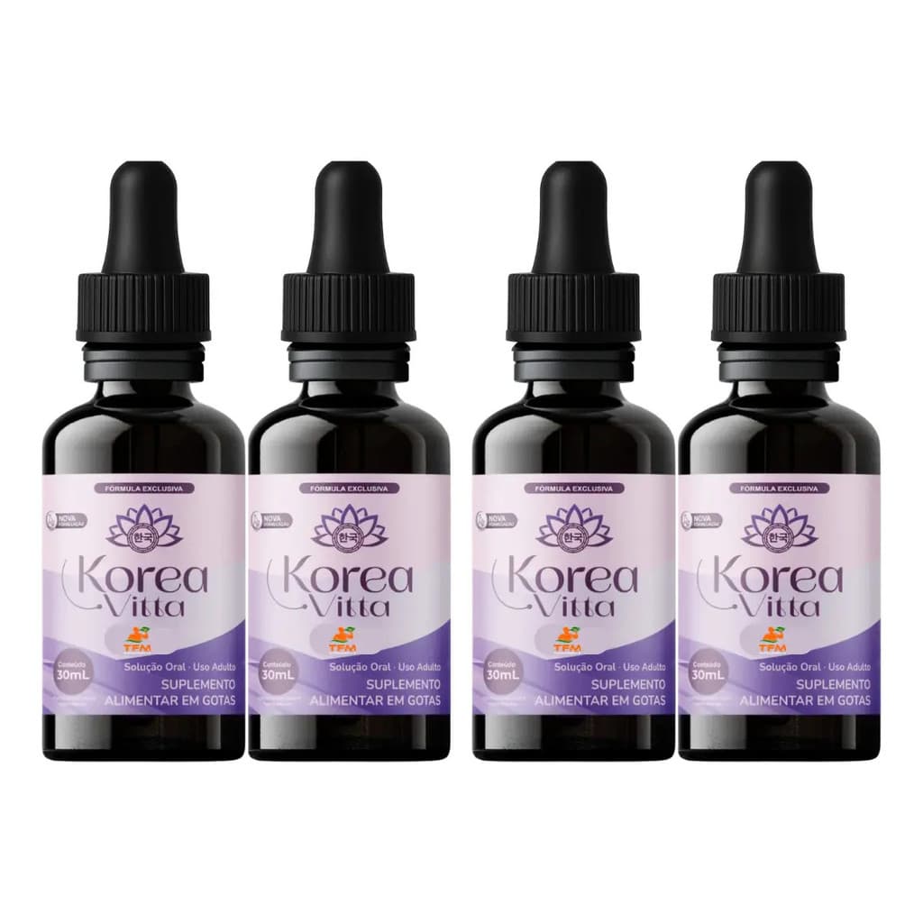 4 Korea Vitta 120ml Original Renove A Beleza Envio Imediato