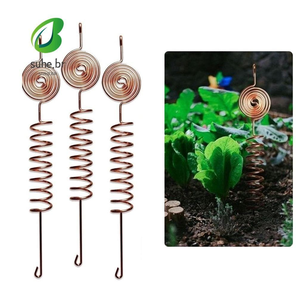 SFBSF 3 Peças De Estacas De Bobina De Fio De Cobre , Plantas De Eletrocultura De Energia Orgone Para Crescimento , Haste