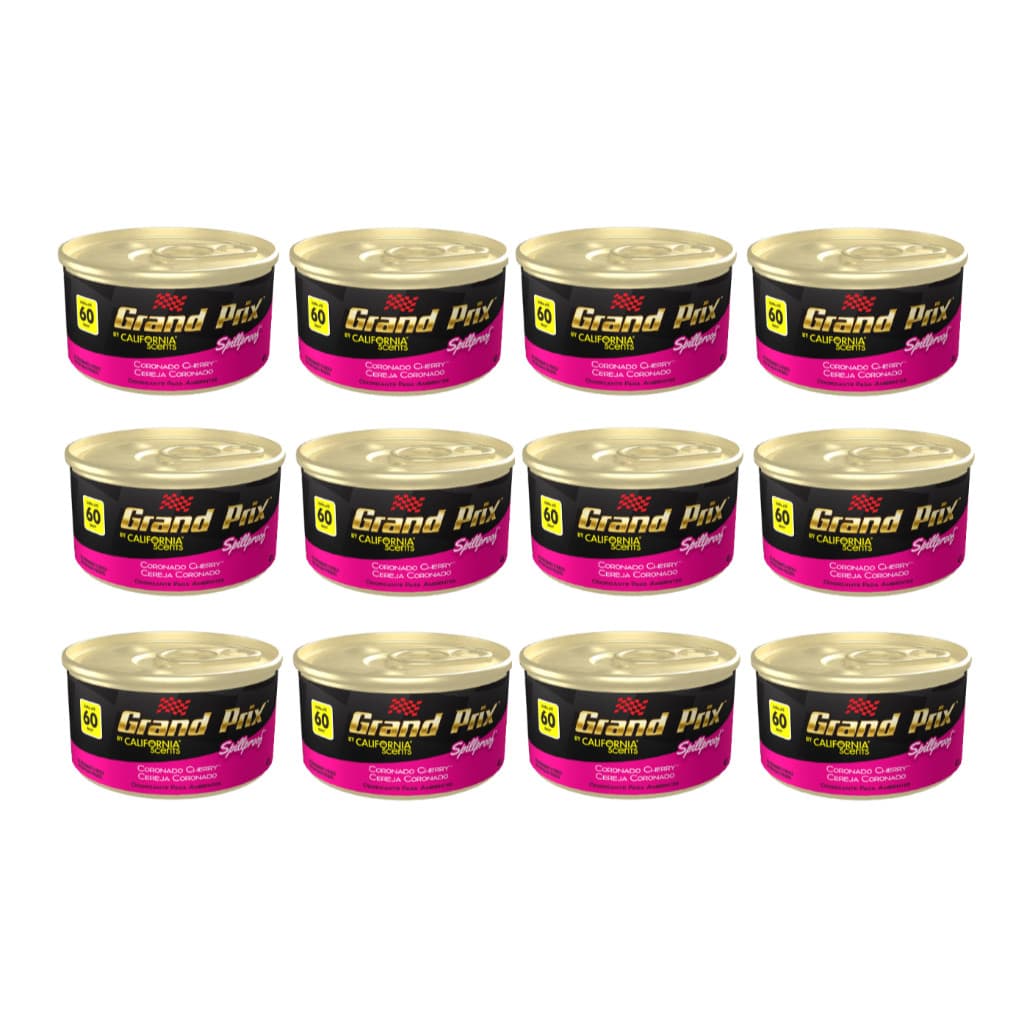 12un Aromatizador de ar Spillproof Cereja 42g - Grand Prix (31009)