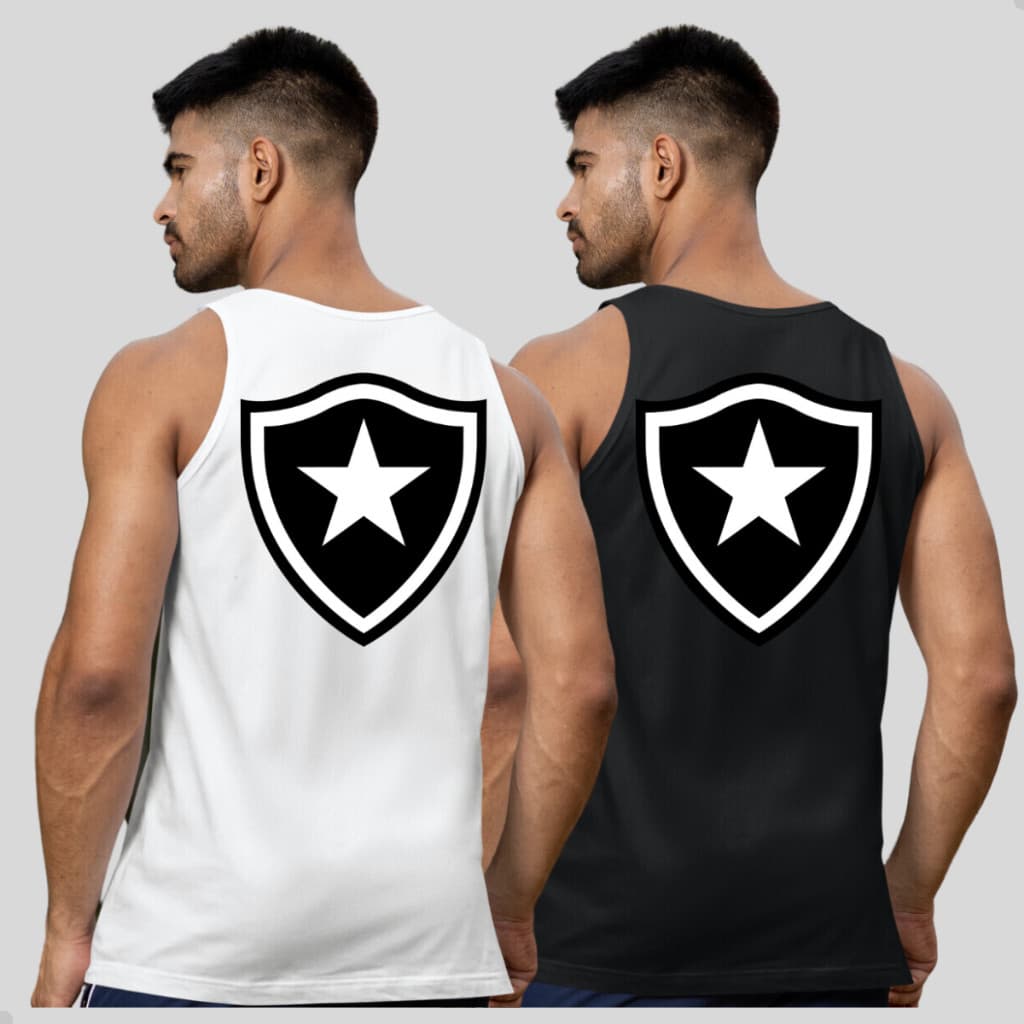 Kit 2 Regatas Masculinas Botafogo Rio ou 2 Shorts Praia masculino Lançamento top