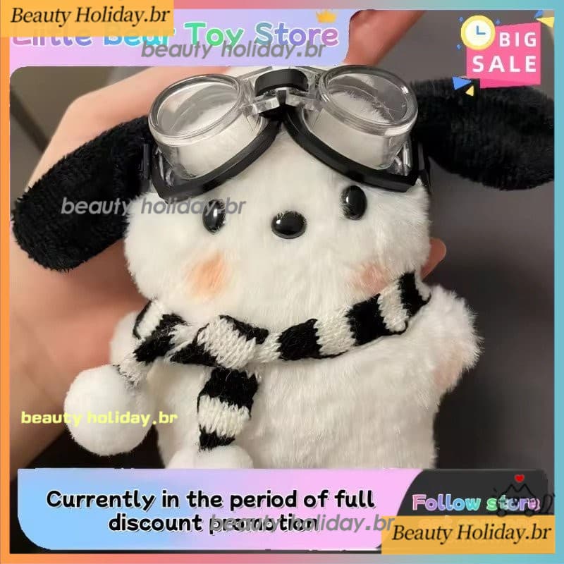 Sanrio Brinquedos De Pelúcia Boneca Chaveiro Pochacco Crianças Brinquedo Plushie Chaveiros Meninas Presentes Aniversário