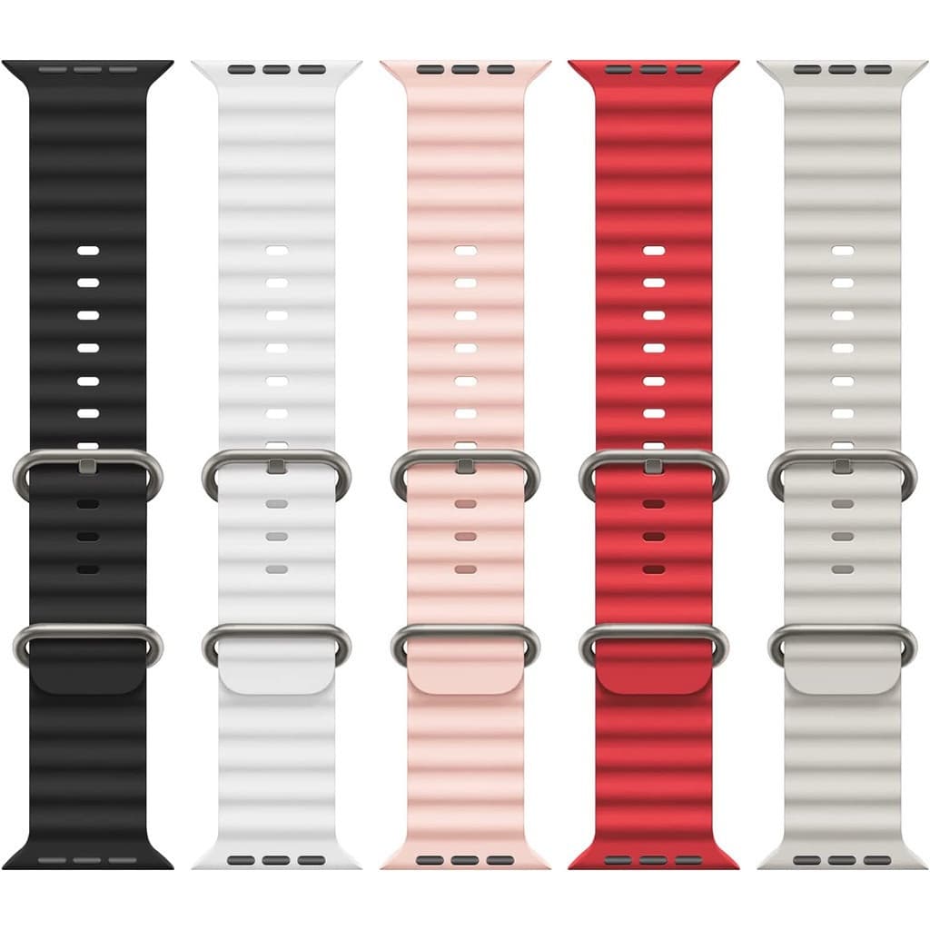 Pulseira de Smartwatch Pulseira de Silicone Respirável para T900/T500/X8/8 Ultra 42/44/45/49mm