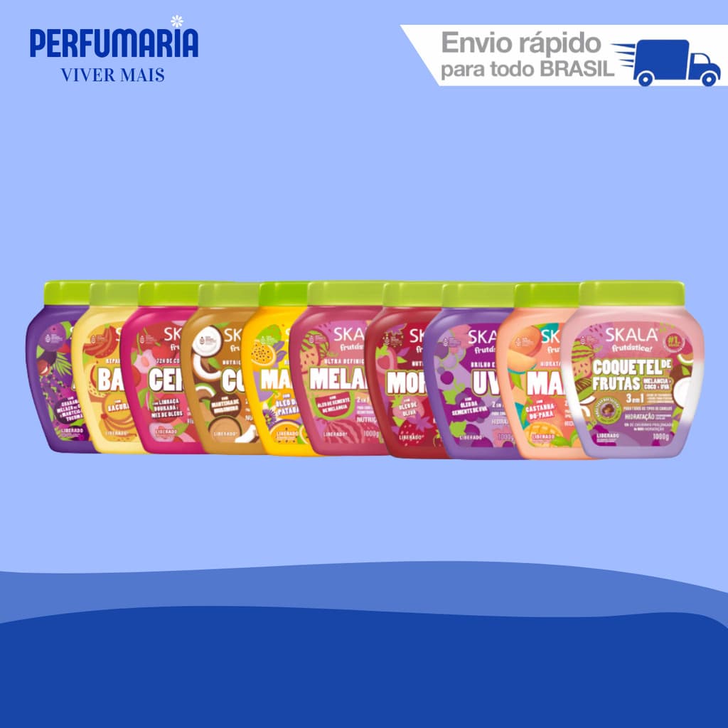 Kits Skala Frutástica Cremes 2em1 De 1KG Cronograma Capilar - Todos Os Cremes