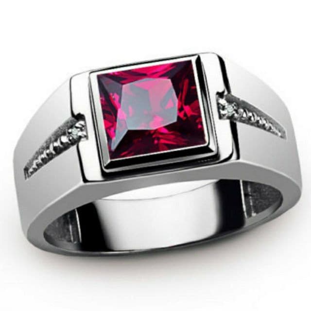 Anel Masculino Feito de Prata S925 com Design Tailandês