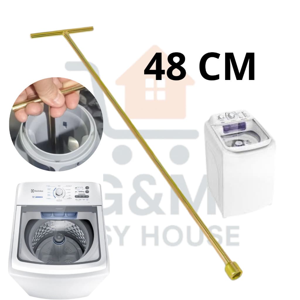 Chave T 10mm Longa 48cm Maquina de Lavar Agitador Electrolux Brastemp