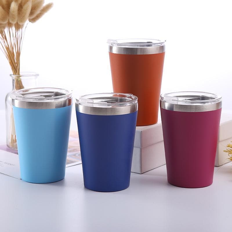 Copo de Leite 260ml/360ml em Aço Inoxidável | Copo Térmico para Café | Copo para Carro Portátil