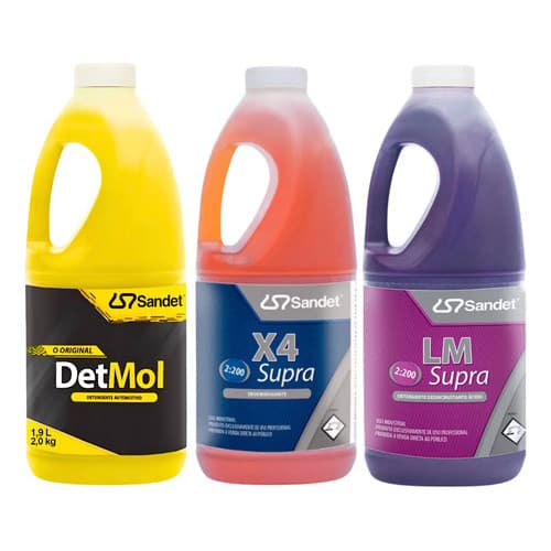 Shampoo Detmol Lm Supra Desincrustante X4supra Desengraxante