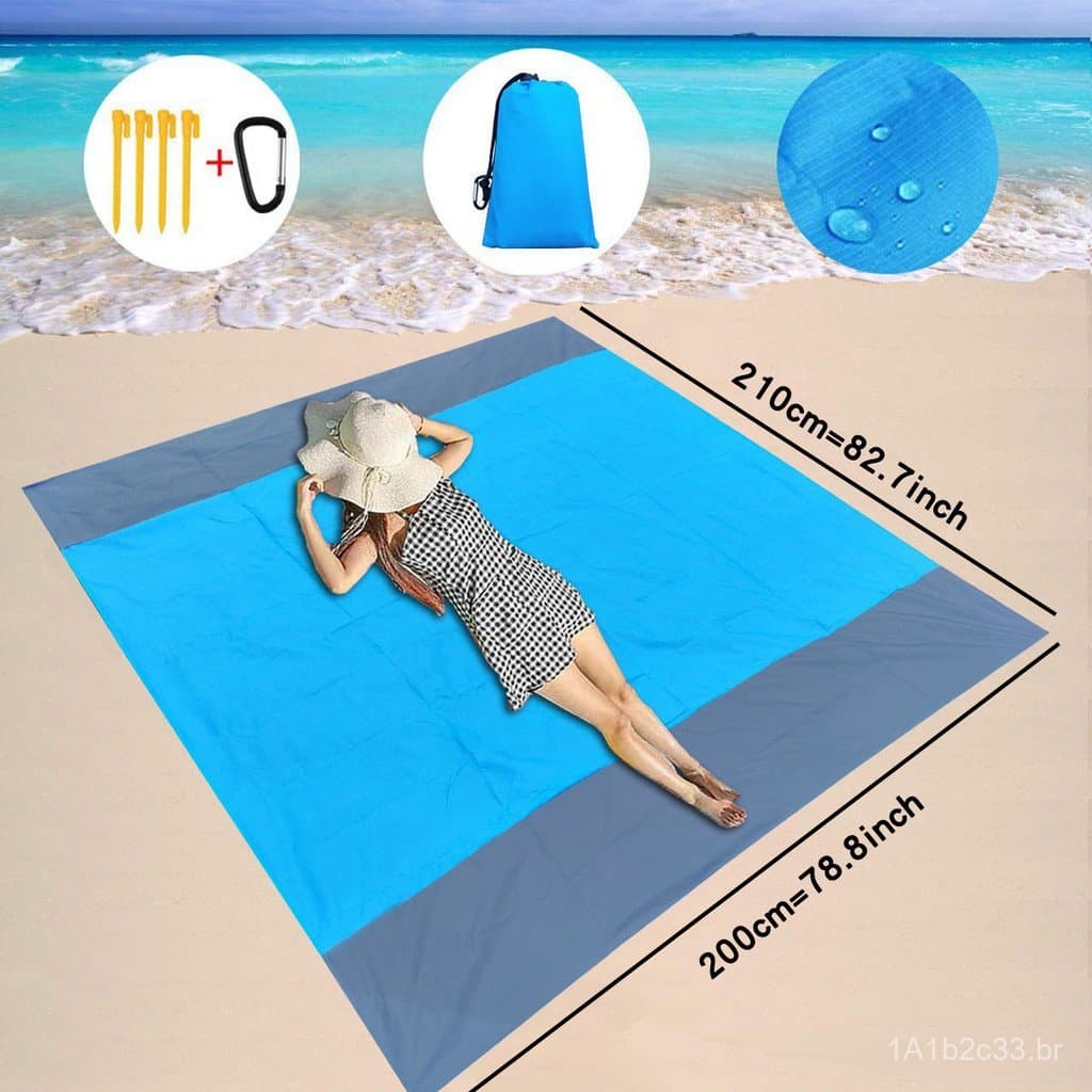 Novo tapete de piquenique para camping ao ar livre, à prova d'água, dobrável, tapete de praia de bolso, manta de piqueni