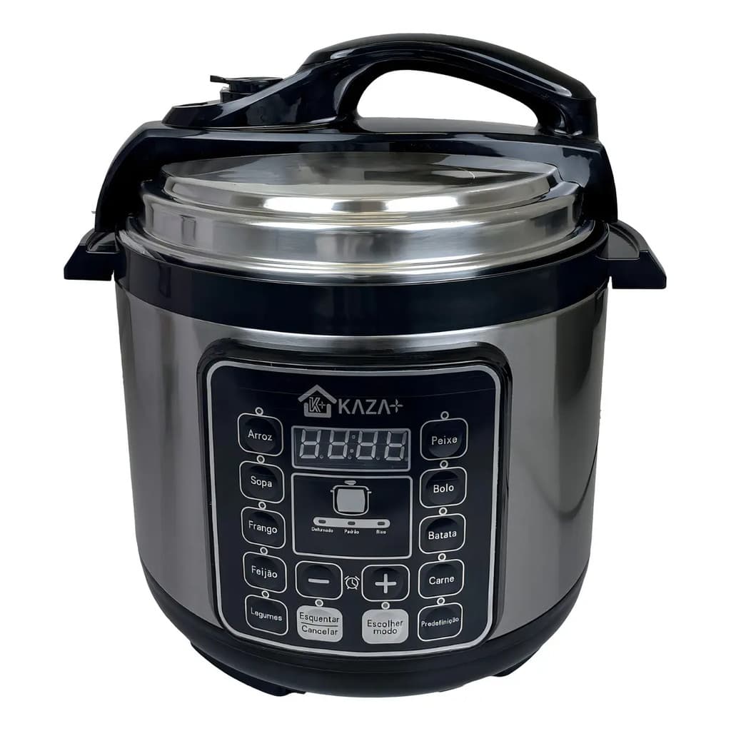 PANELA DE PRESSÃO ELÉTRICA INOX DISPLAY DIGITAL 5L 1000W