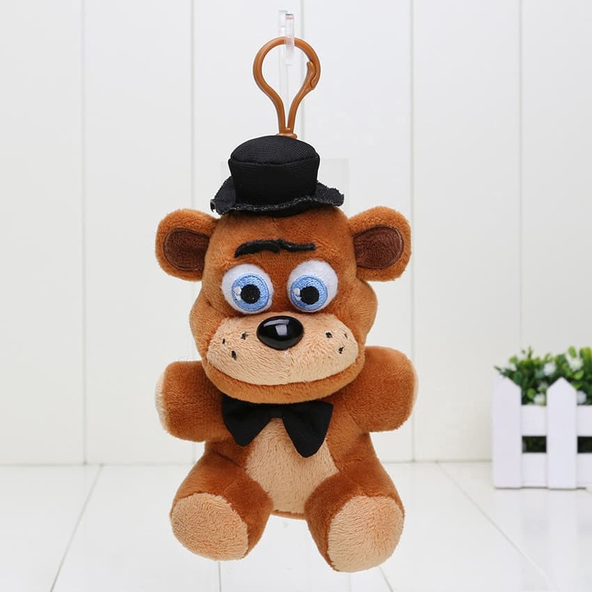 < Five Nights Harem > Pingente de chaveiro de pelúcia para jogo/FNAF 4/Boneca Freddy/Biny/Fox/Chika Midnight Bear XYEX