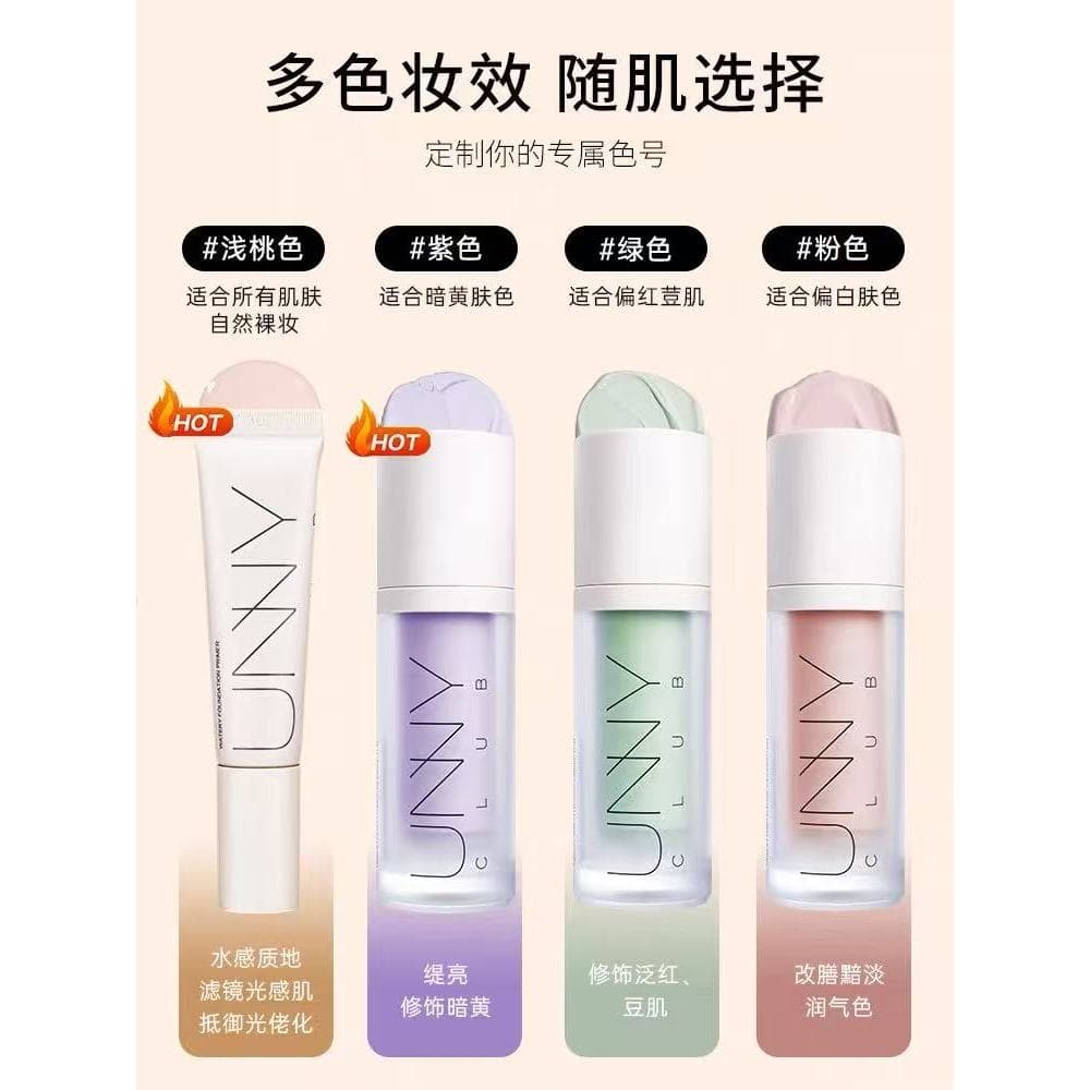 UNNY UNY base creme protetor solar corretivo luz base transparente maquiagem Primer estudante barato creme de maquiagem